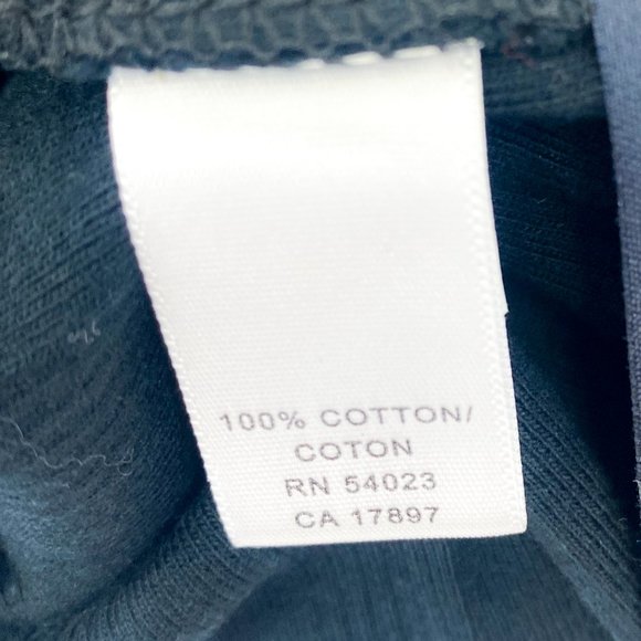 Banana Republic Heritage Navy Blue Long Sleeve Stretchy Fitted Button Crew Top S - Picture 7 of 9